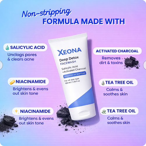 Deep Detox Facewash for Oily & Acne-Prone Skin